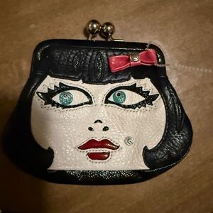 Brighton Pop Art Black and White Clutch